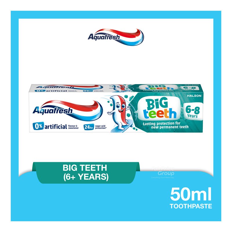 Aquafresh Toothpaste - Big Teeth (6+ Years) 50ml