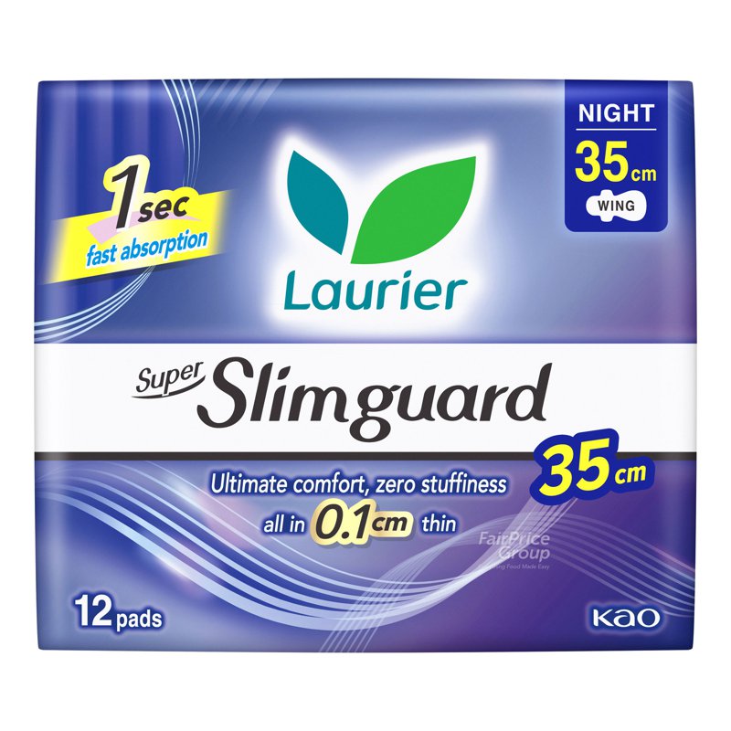 Laurier Super Slimguard Night Pads - Heavy (35cm) 12 per pack