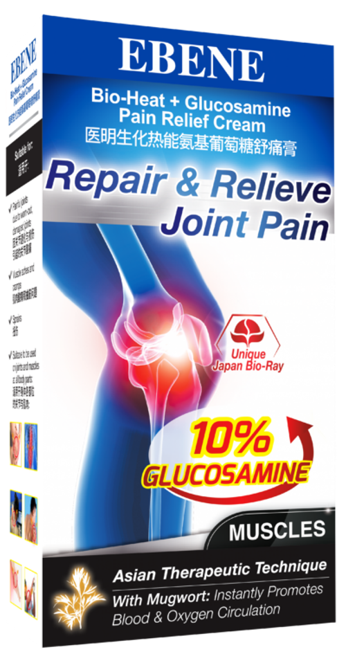 Ebene Bio Heat Glucosamine Pain Relief Cream 50g