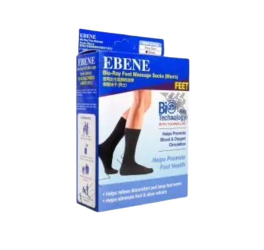 Ebene Bio Ray Tourmaline Sock Black Men