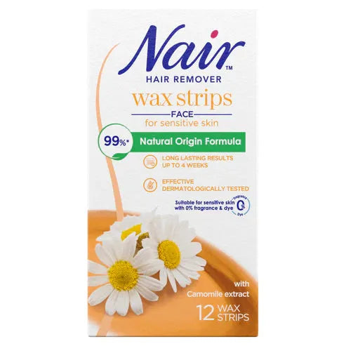 Nair Hair Remover Face Wax Strips 16s
