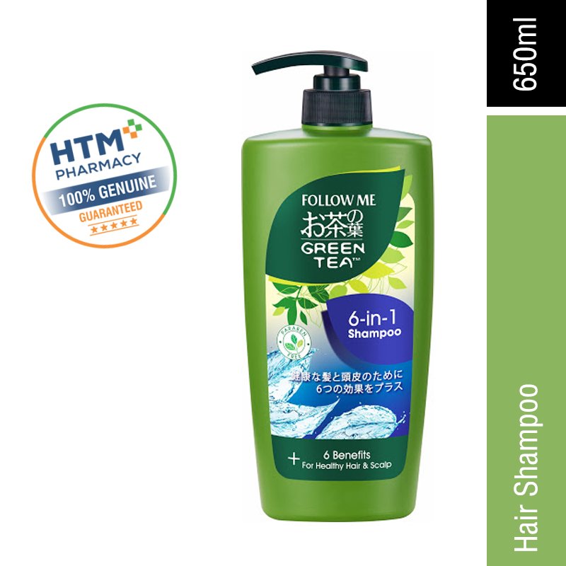 Follow Me Green Tea Shampoo 650ml 6-in-1