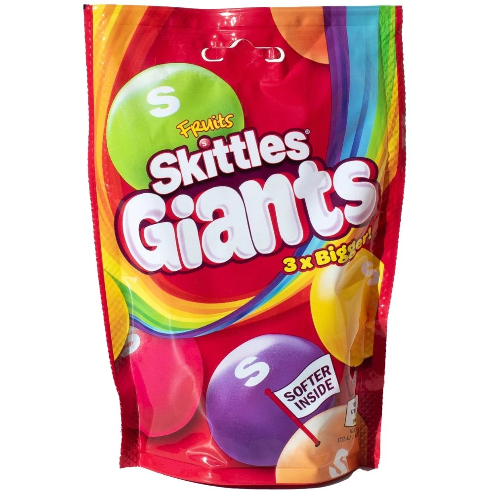 Skittles Fruits Giants Red Candy 132g