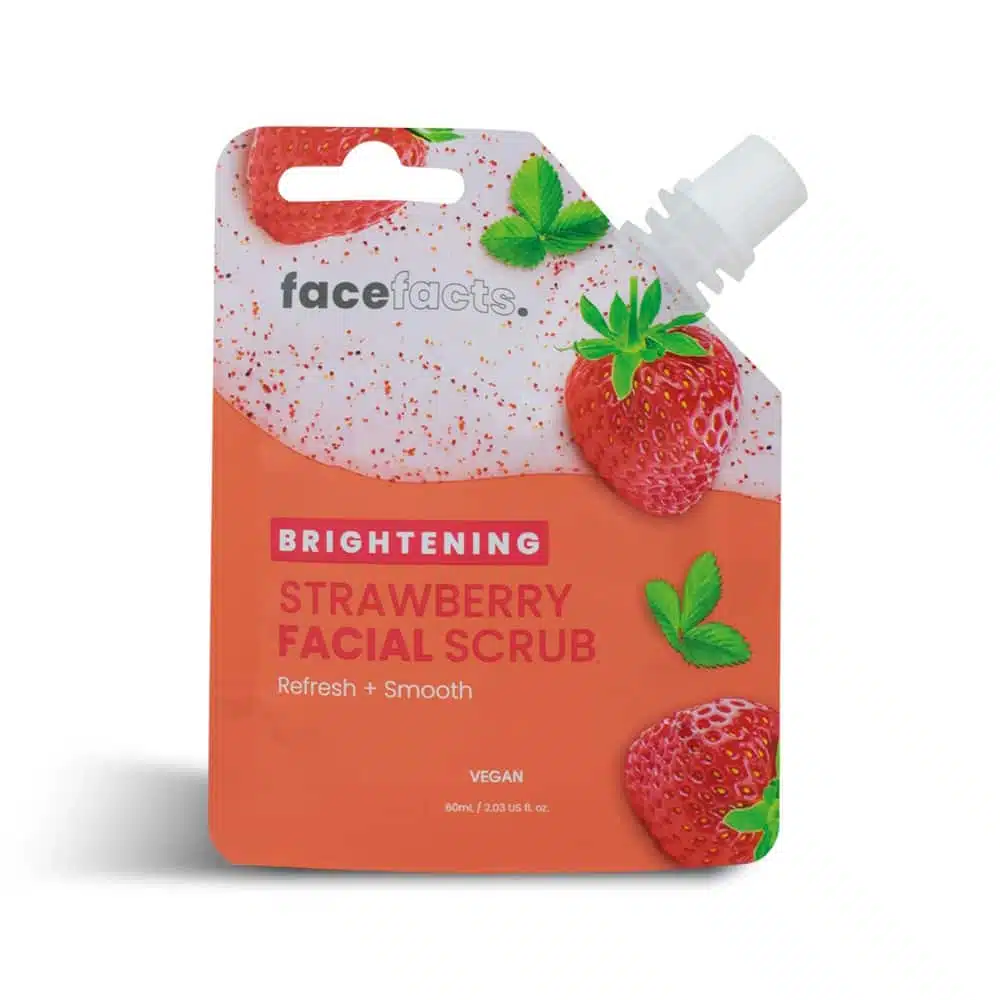 Face Facts Facial Scrub Pouch 60ml Strawberry