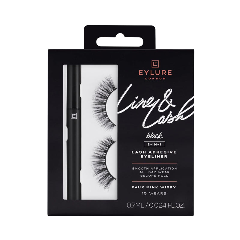 Eylure Line & Lash Eyelash With Lash Adhesive Pen Black