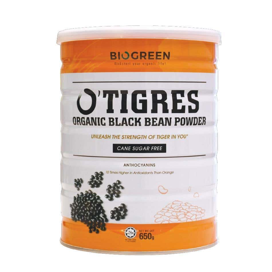 BIOGREEN O'Tigres Organic Black Bean Powder (Cane SF
