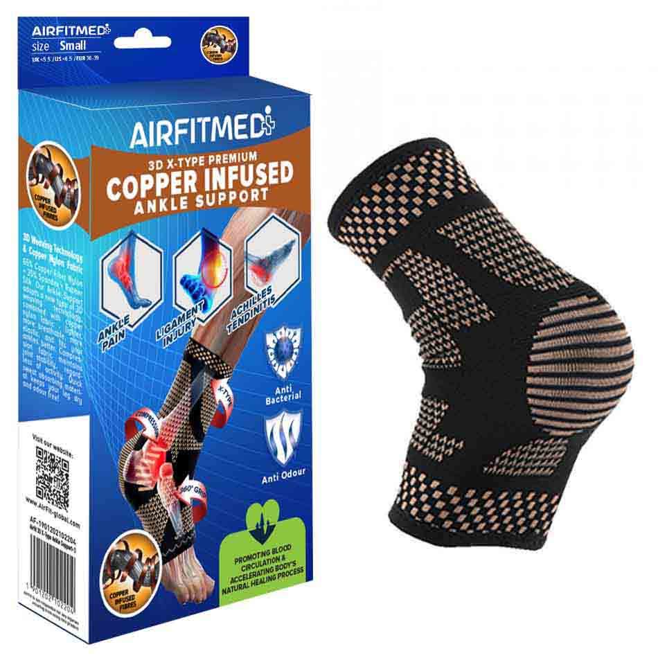 AirFit Medi 3D X-Type Copper Ankle Support