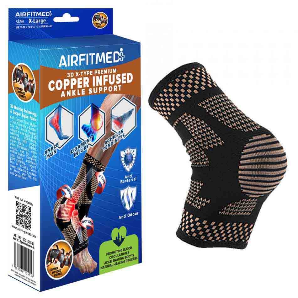 AirFit Medi 3D X-Type Copper Ankle Support