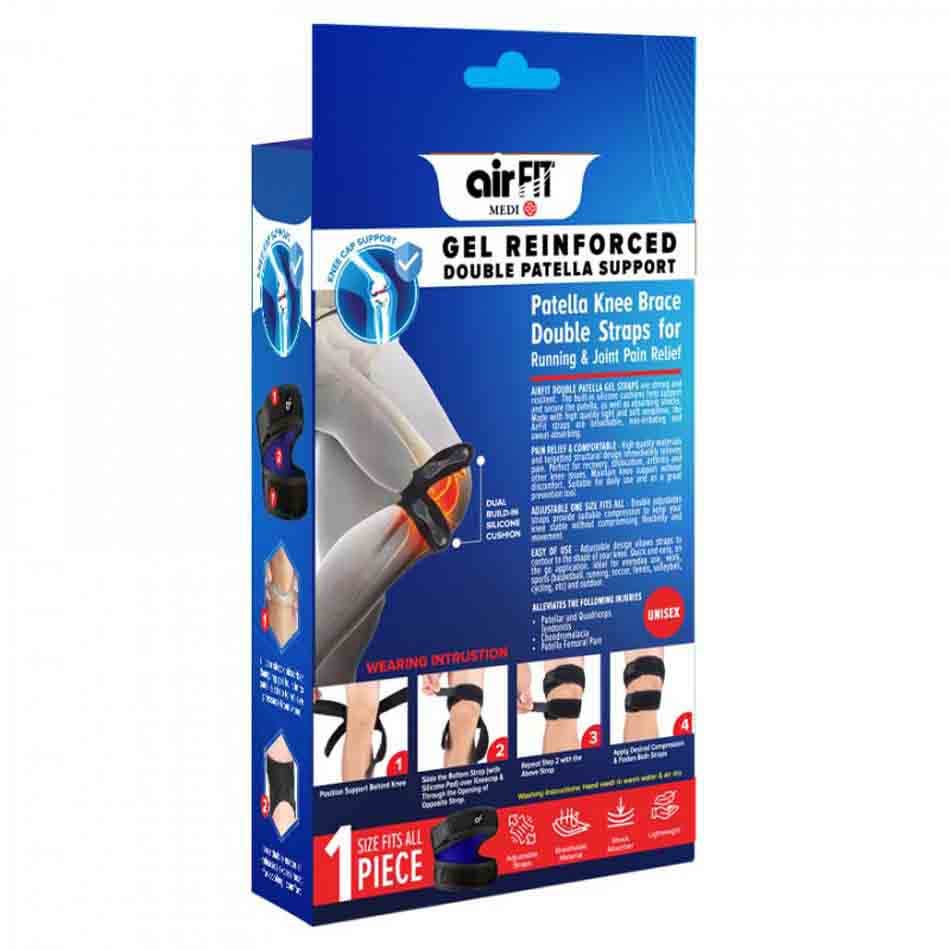 AirFit Medi Gel Reinforced Double Patella Knee Support