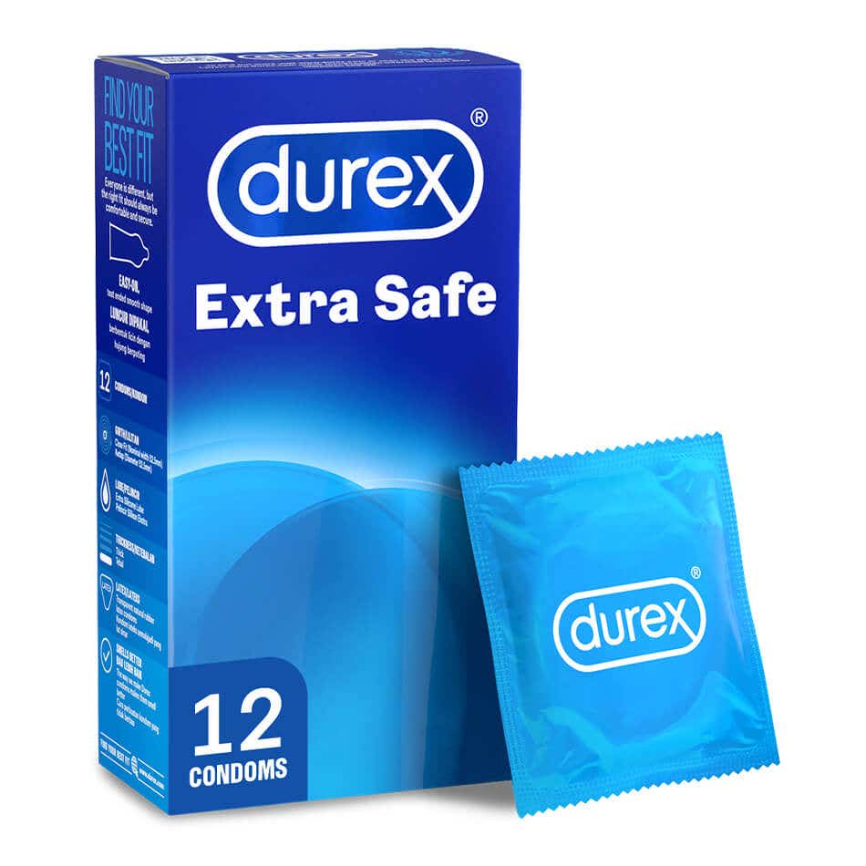 Durex Condom - Extra Safe (52.5mm) 12 per pack