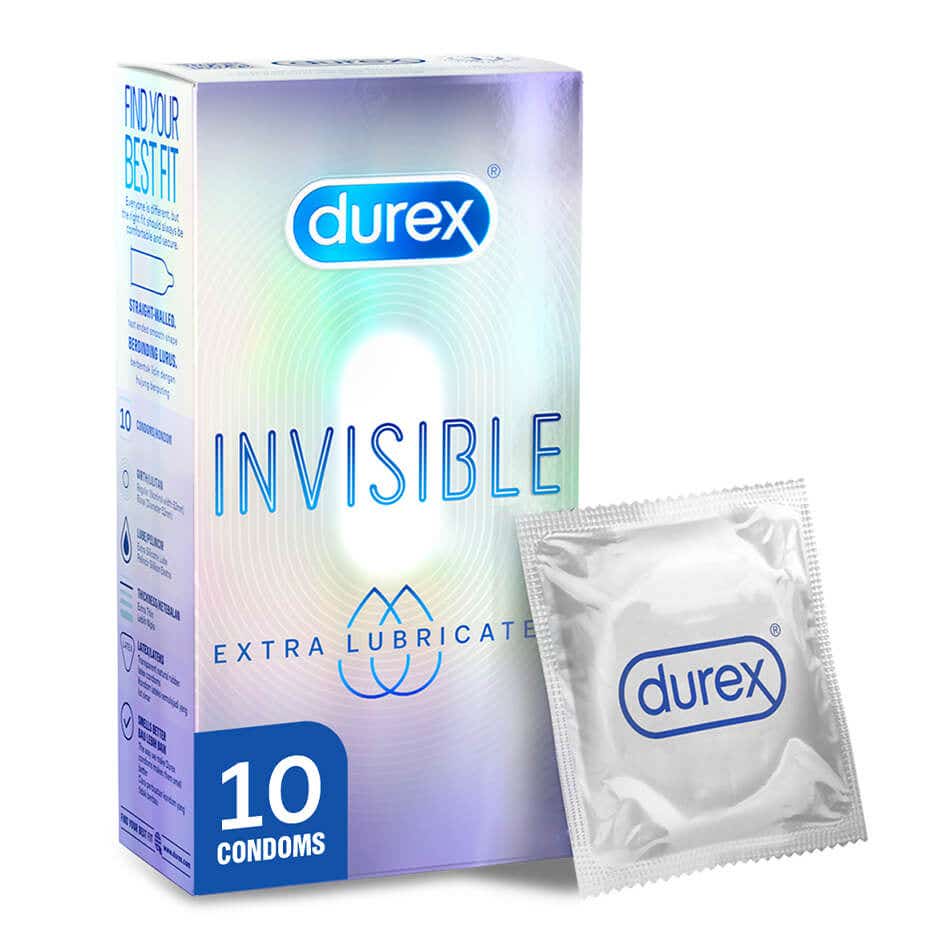Durex Invisible 10s Extra Lubricated