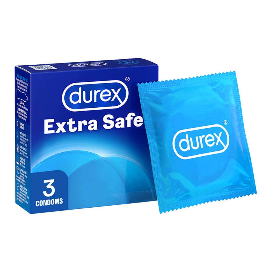 Durex Condom - Extra Safe (52.5mm) 3 per pack