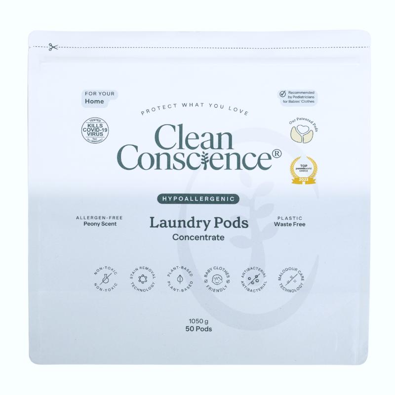 CLEAN CONSCIENCE 6-in-1 Hypoallergenic Laundry Pods