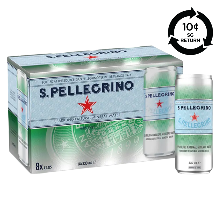 San Pellegrino Sparkling Mineral Water Can