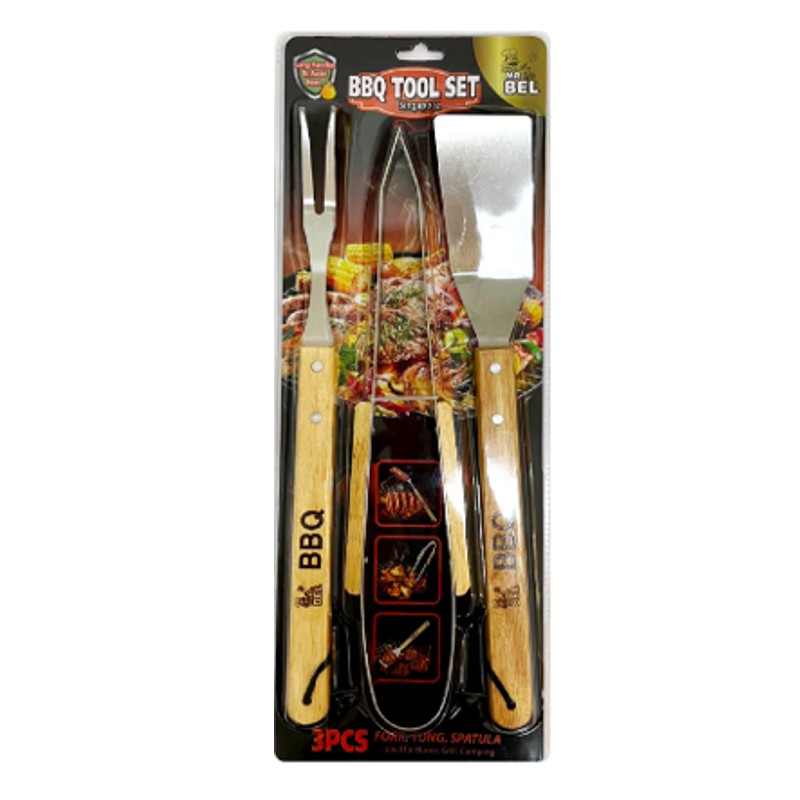 Mr Bel 3-Piece BBQ Tool Kit