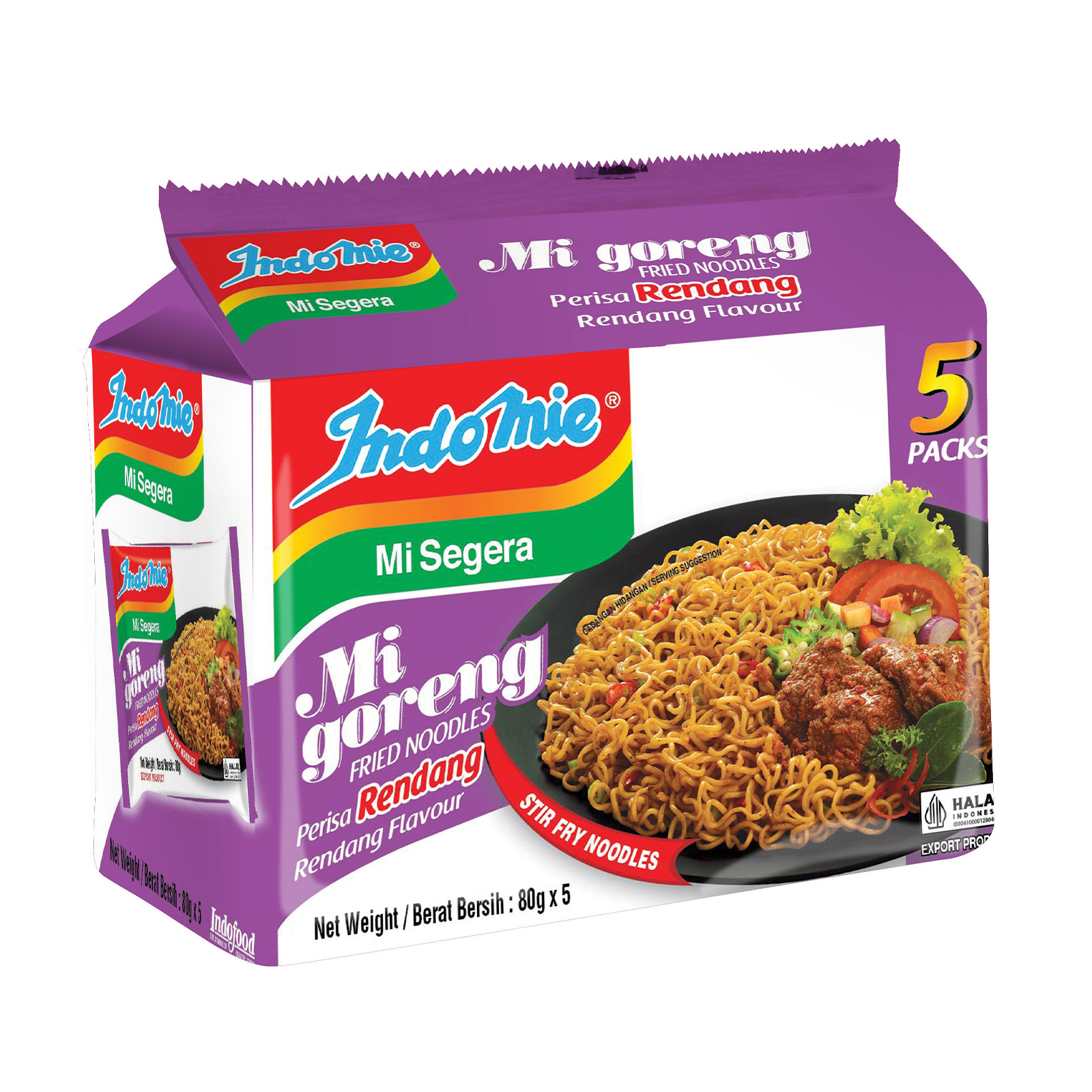 INDOMIE Rendang Mi Goreng Instant Noodles