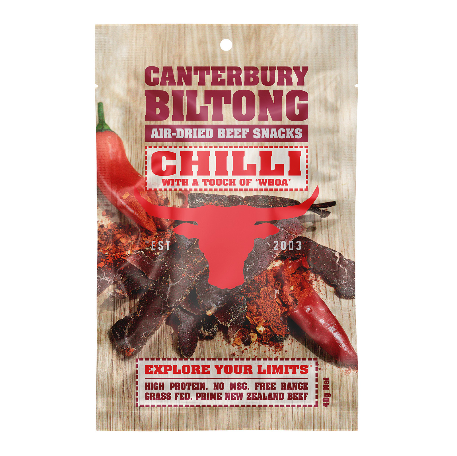 CANTERBURY BILTONG Chilli Beef Biltong