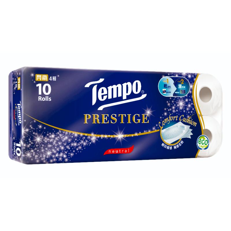 TEMPO Neutral 4-Ply Toilet Paper 10 Rolls x