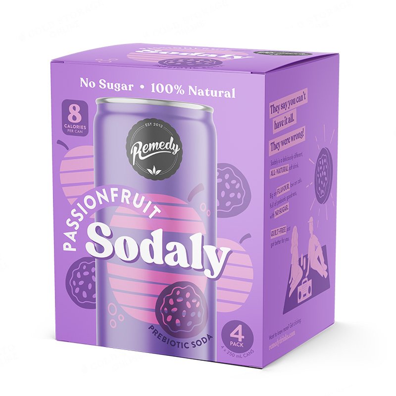 REMEDY Sodaly Passionfruit Carbonated Drink