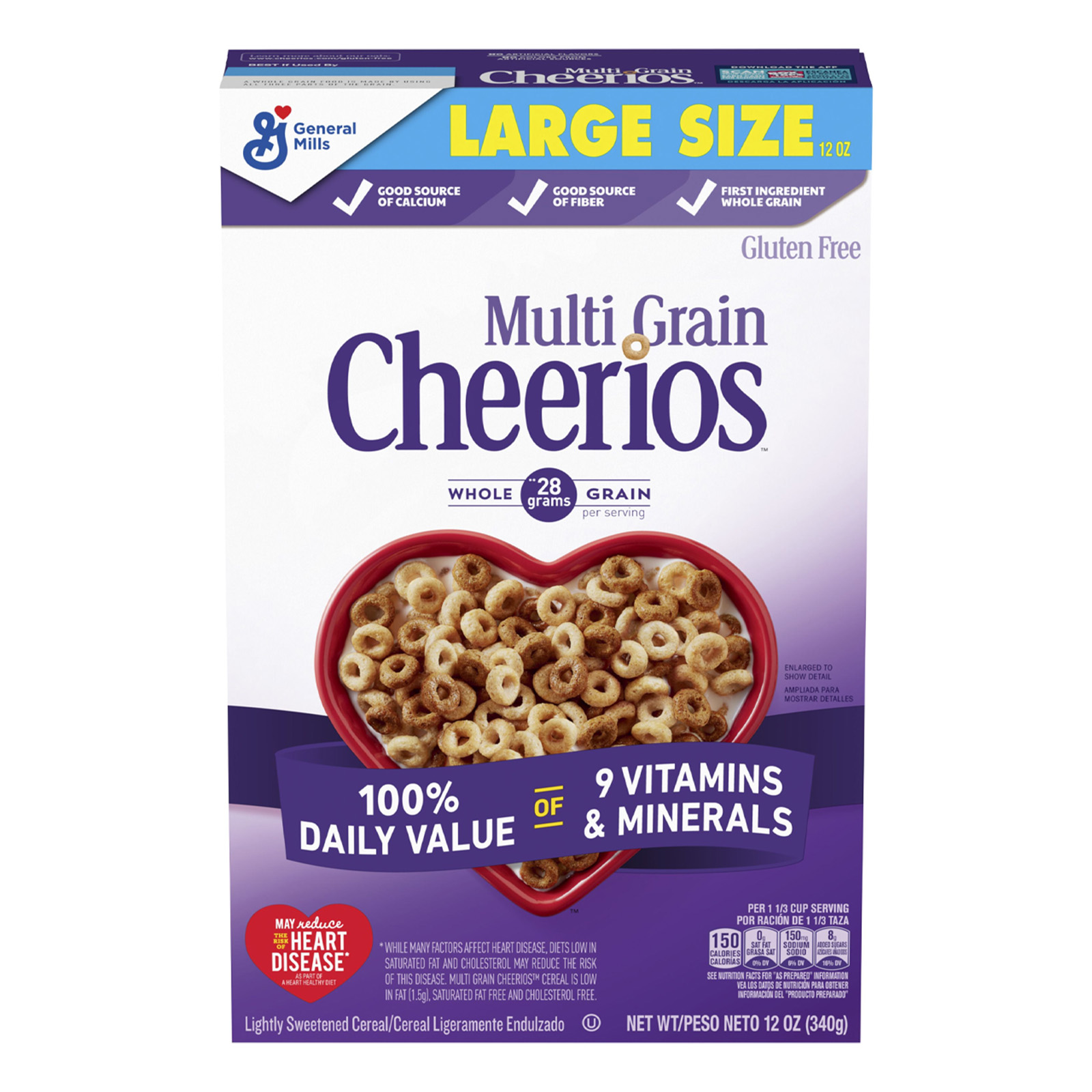 GENERAL MILLS Multigrain Cheerios Cereal 12oz