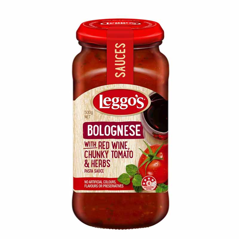 Leggo'S Red Wine & Chunky Tomato Bolognese Pasta Sauce