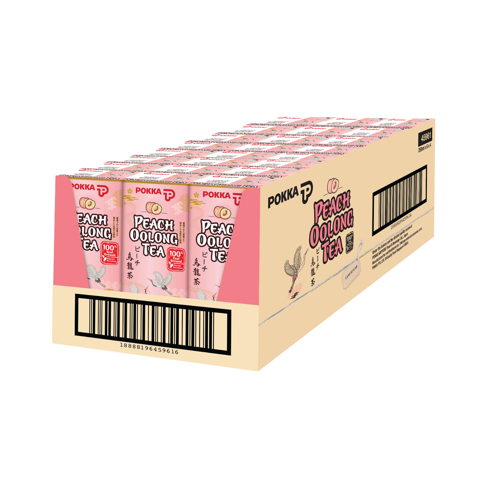 Pokka Peach Oolong Tea 6 x