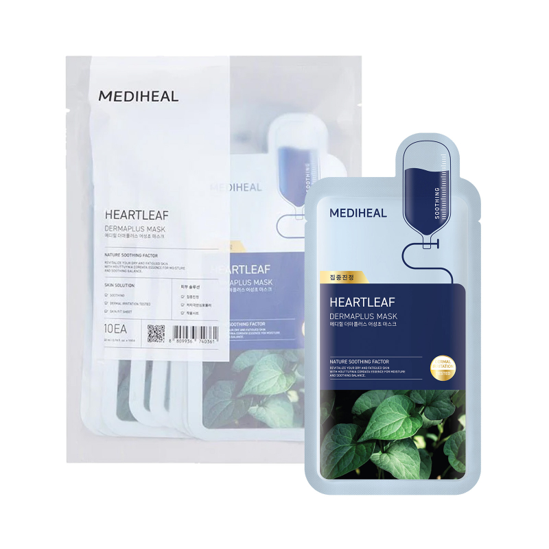 Mediheal Heartleaf DermaPlus Sheet Mask 1s