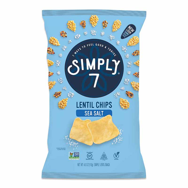 SIMPLY 7 Sea Salt Lentil Chips 4oz