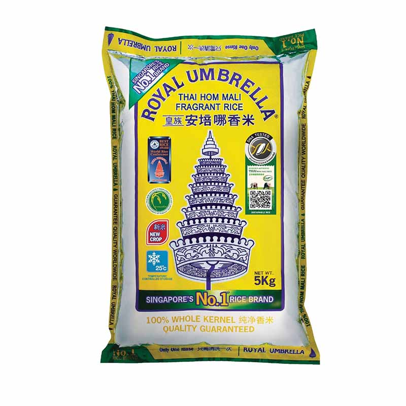 Royal Umbrella New Crop Thai Hom Mali Rice 5kg