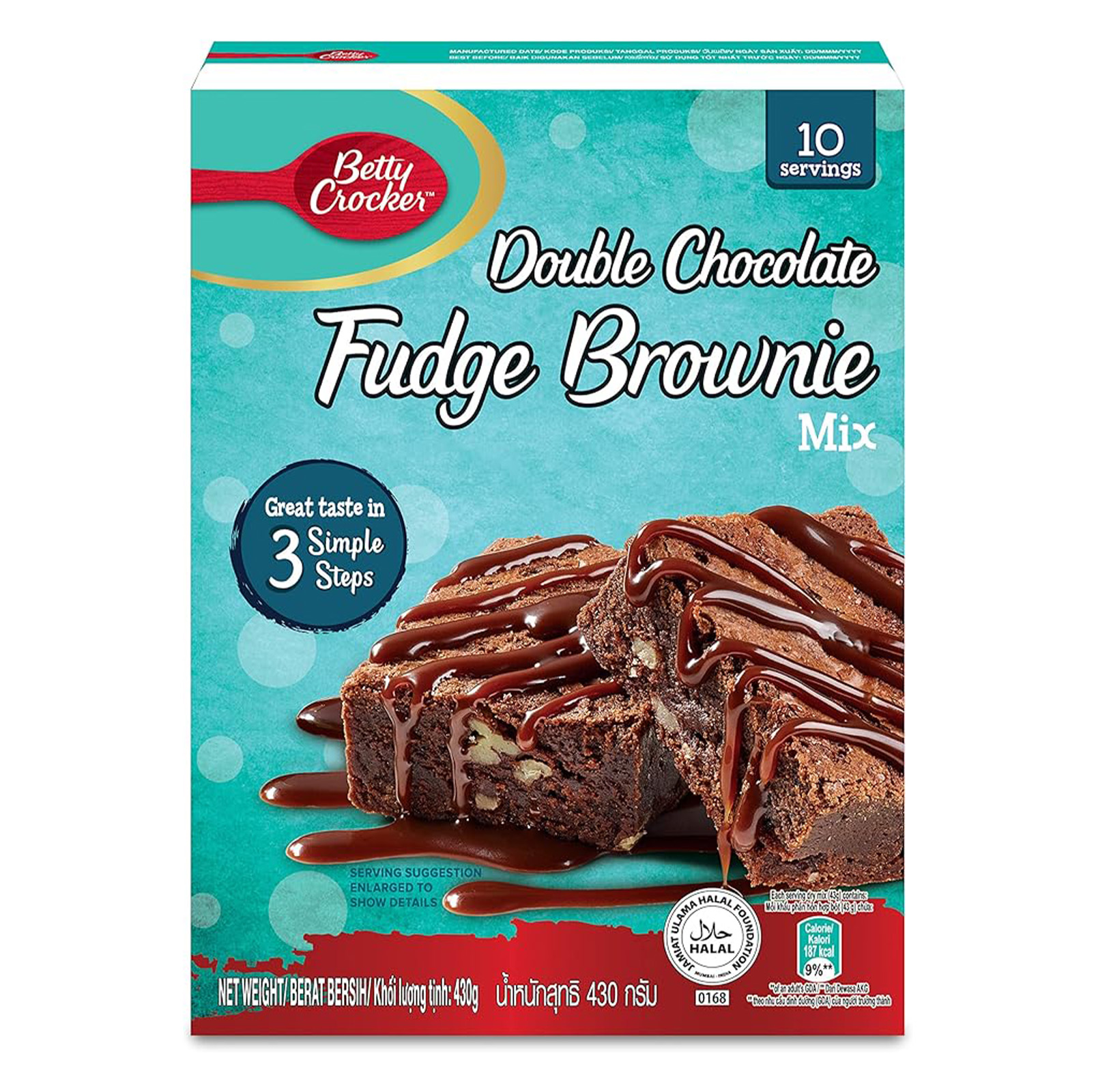 BETTY CROCKER Double Chocolate Fudge Brownie Mix