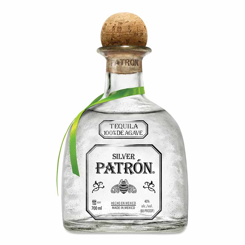 PATRON Silver Tequila Bottle
