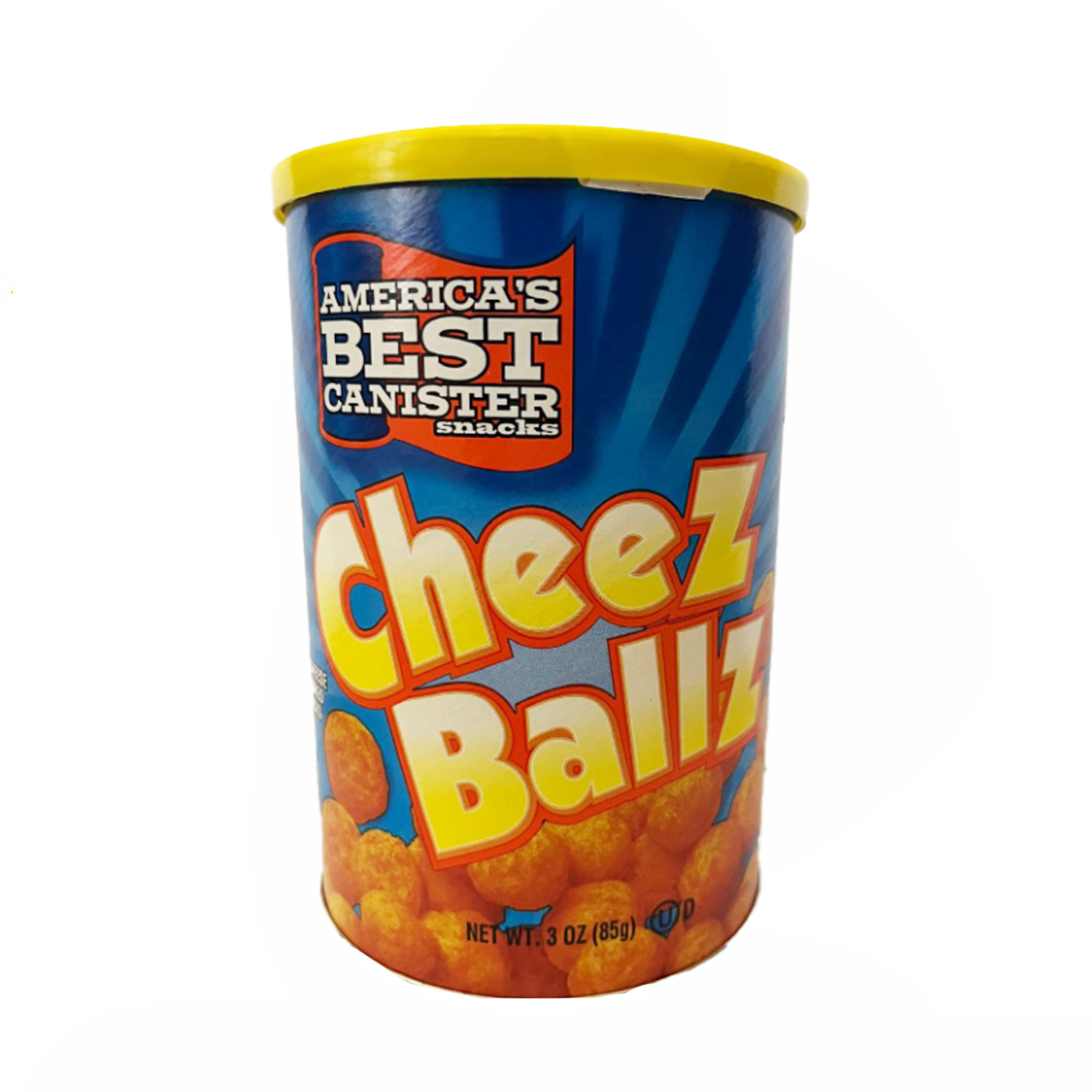 ABC America's Best Canister Cheese Balls Chips 3oz