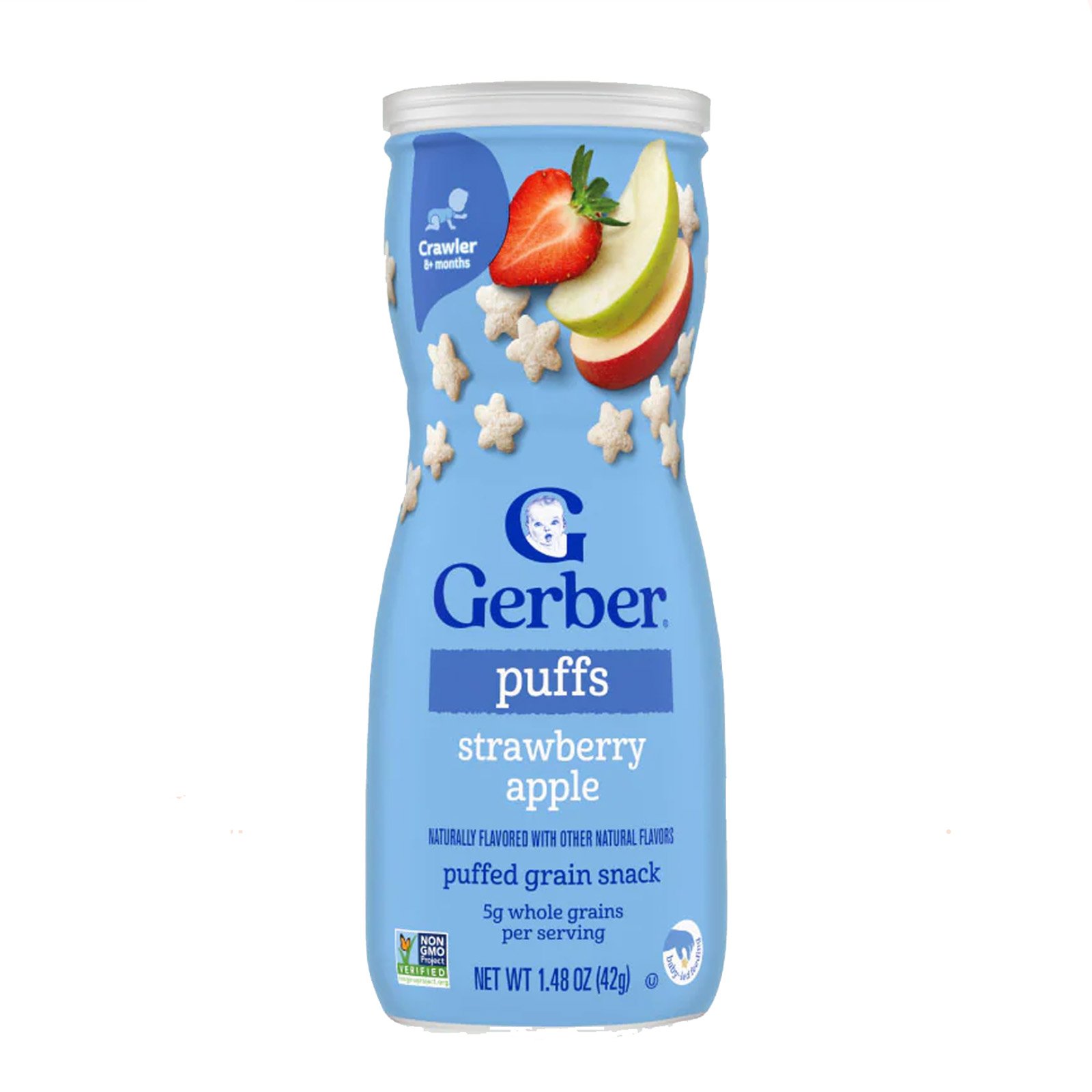 Gerber Strawberry Apple Fruit Puffs Cereal Snack