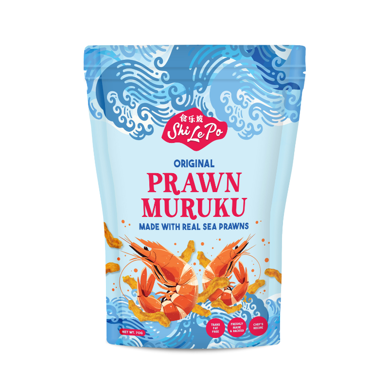 Shi Le Po Original Prawn Muruku Chips 70g
