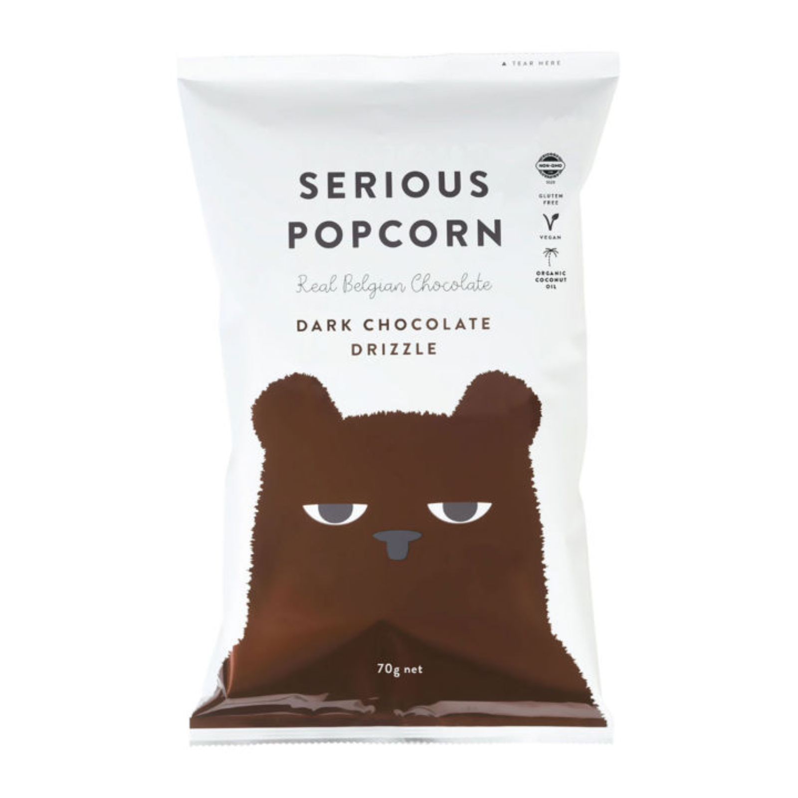SERIOUS Dark Chocolate Popcorn