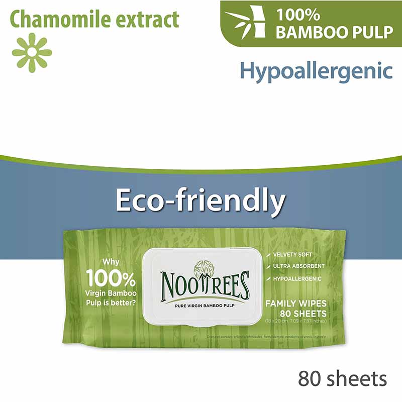NOOTREES Bamboo Family Wet Wipes