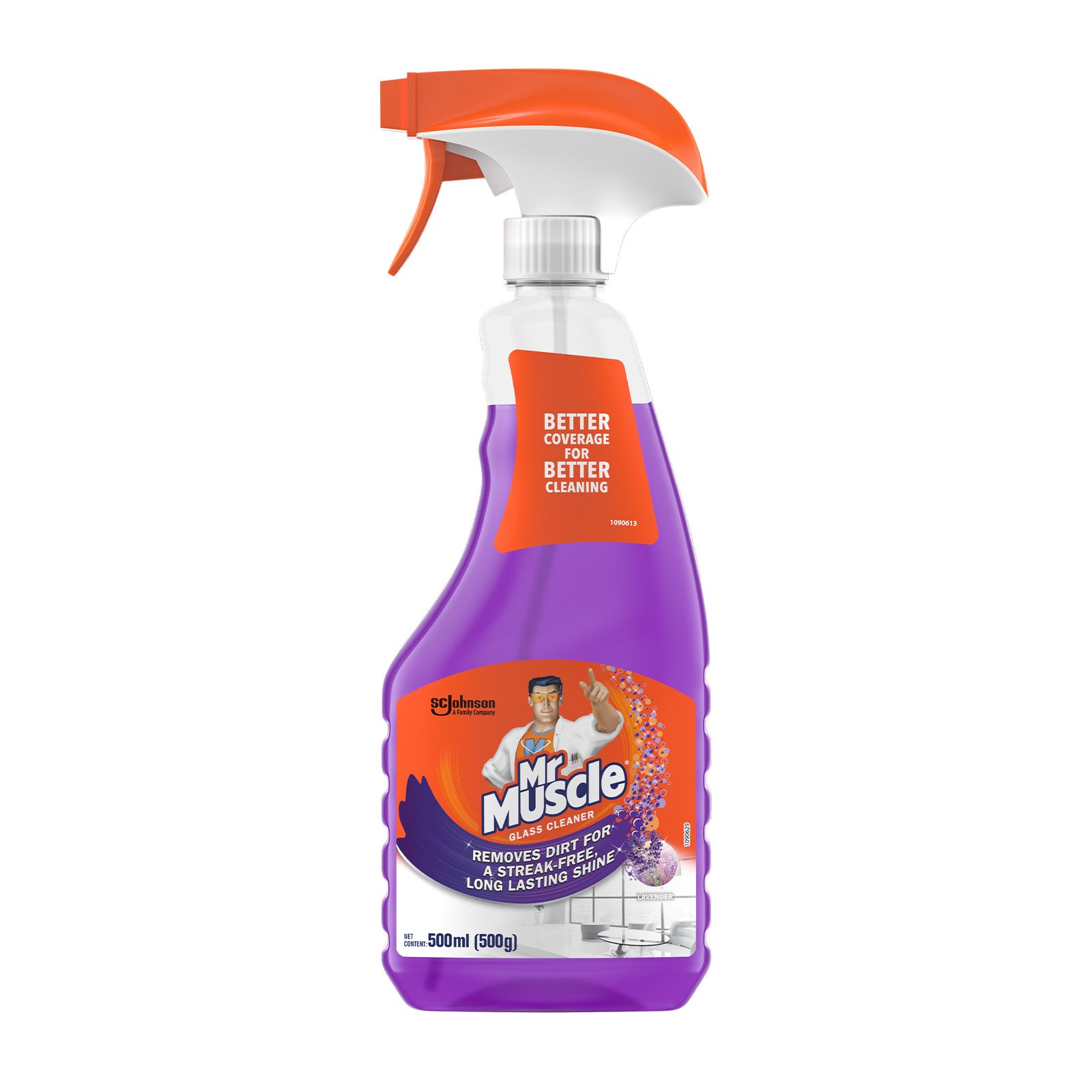 Mr Muscle Kiwi Kleen Lavender Glass Cleaner (Bottle + Refill)
