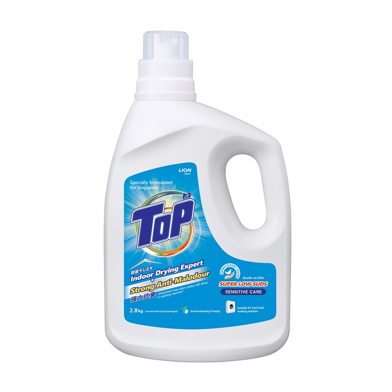 Top Concentrated Super Low Suds Sensitive Care Liquid Laundry Detergent