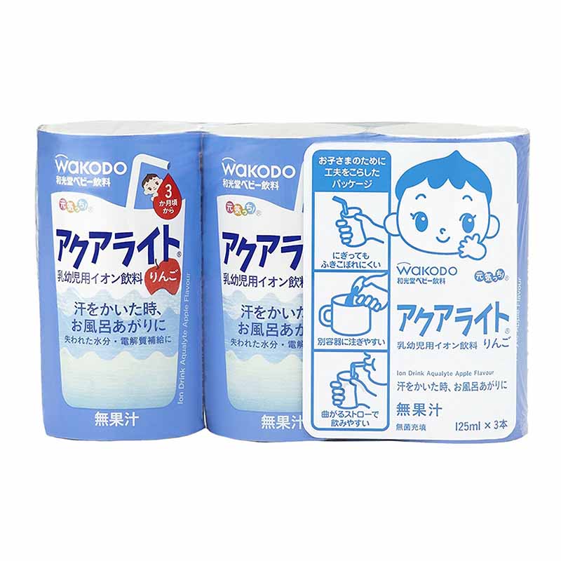 Wakodo Aqua Apple 3 Months+ Ion Drink