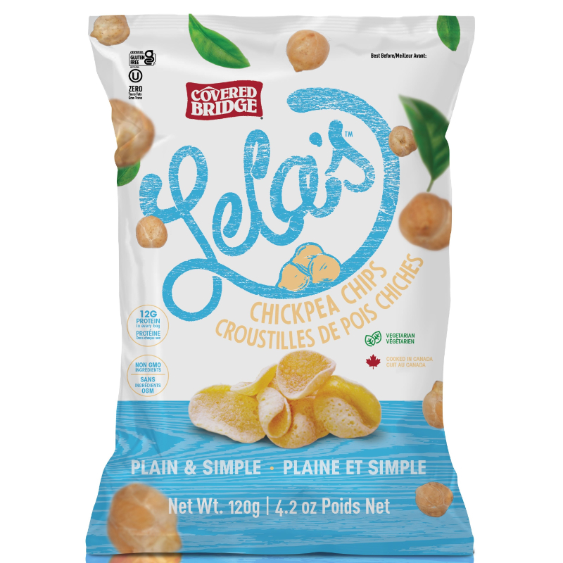 COVERED BRIDGE Lela's Plain Chickpea Potato Chips