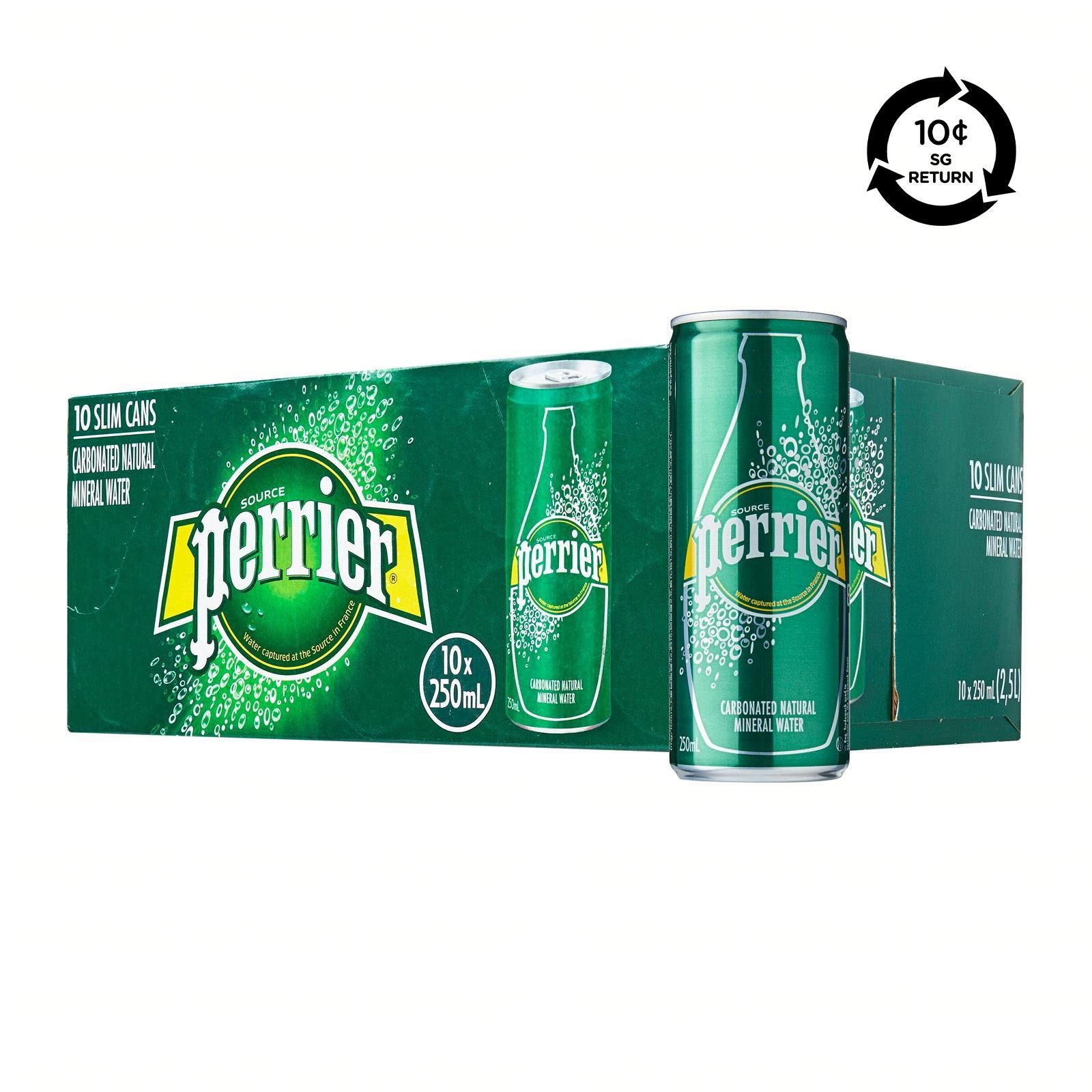 [BCRS] Perrier Carbonated Natural Mineral Water 10 x 250ml