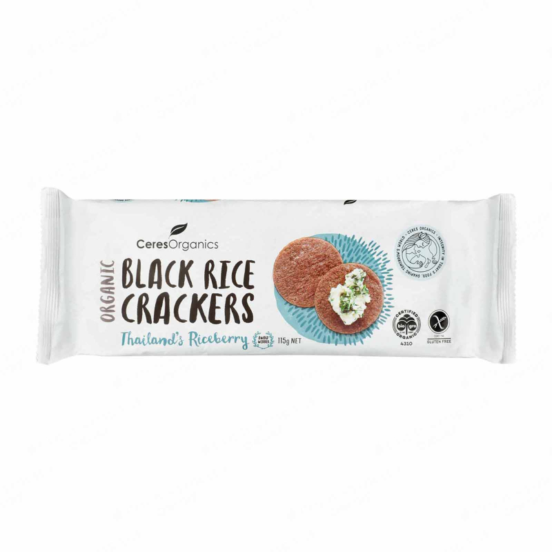 CERES ORGANICS Original Black Rice Crackers