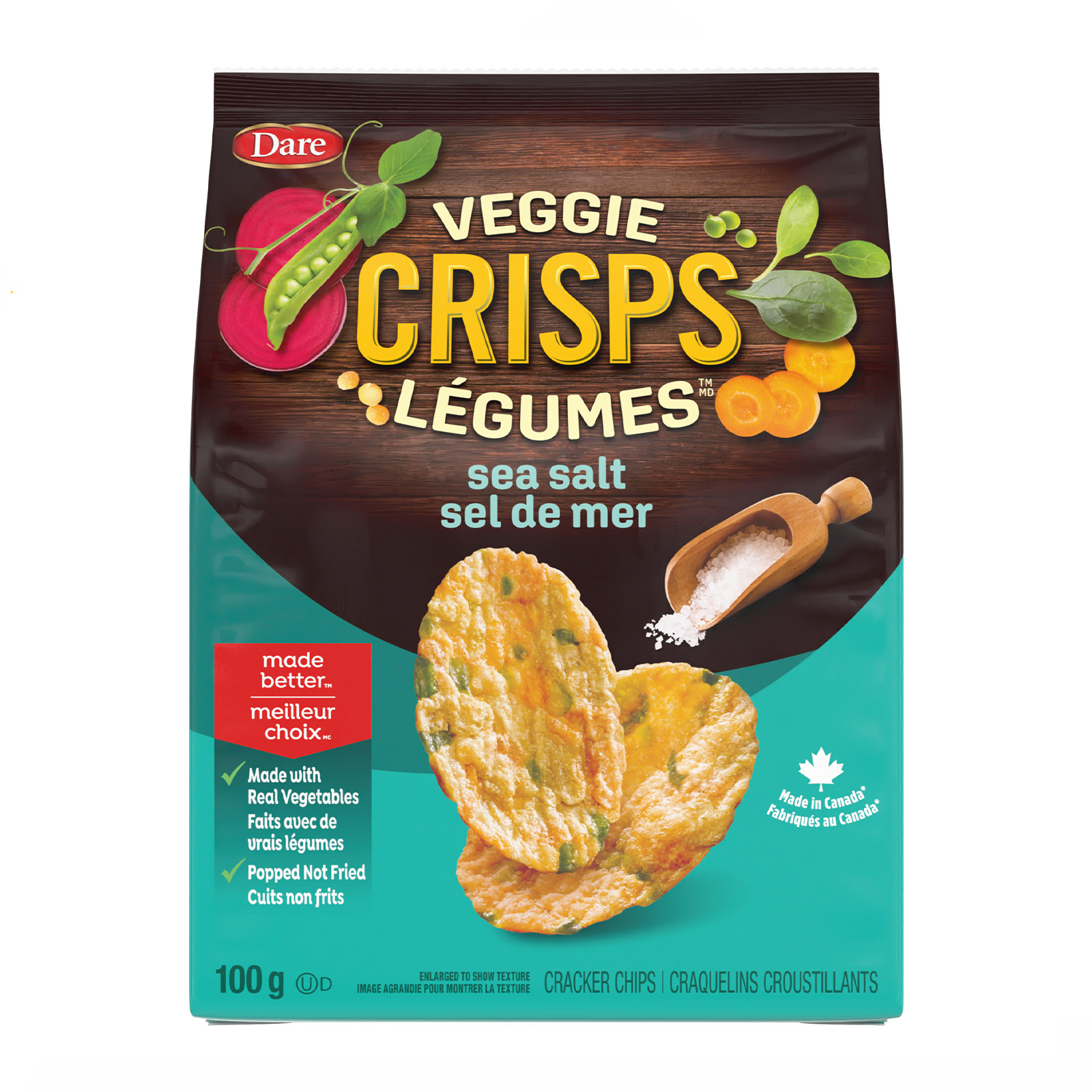 DARE Sea Salt Veggie Crisps Chips