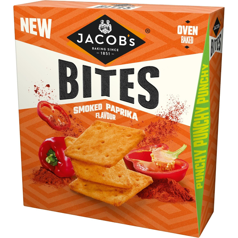 JACOB'S Bites Smoked Paprika Savory Biscuits