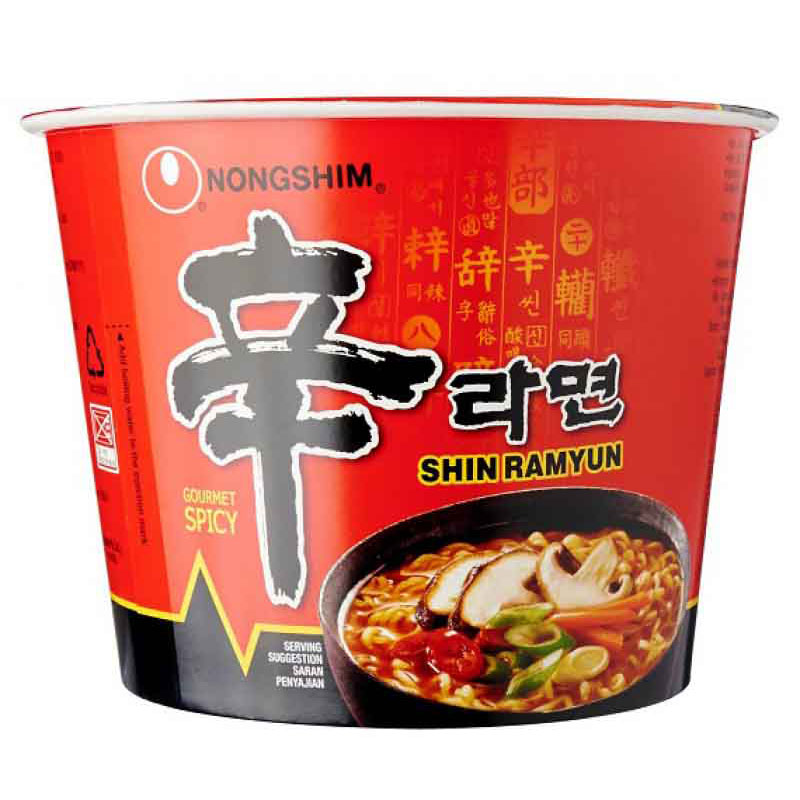 NONG SHIM Shin Spicy Mushroom Instant Noodles Bowl