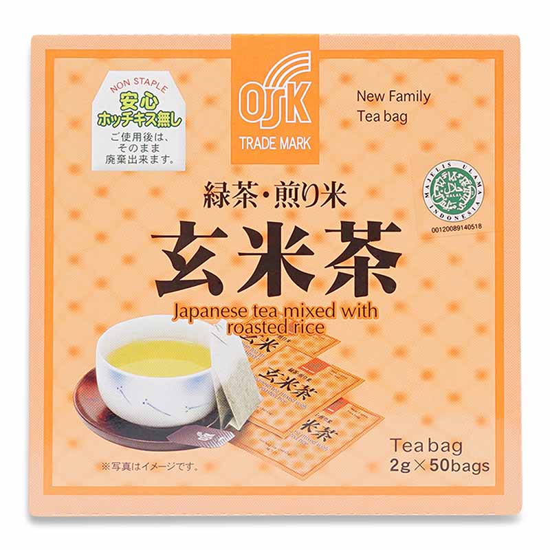 Osk Japanese Green Teabags with Roasted Rice