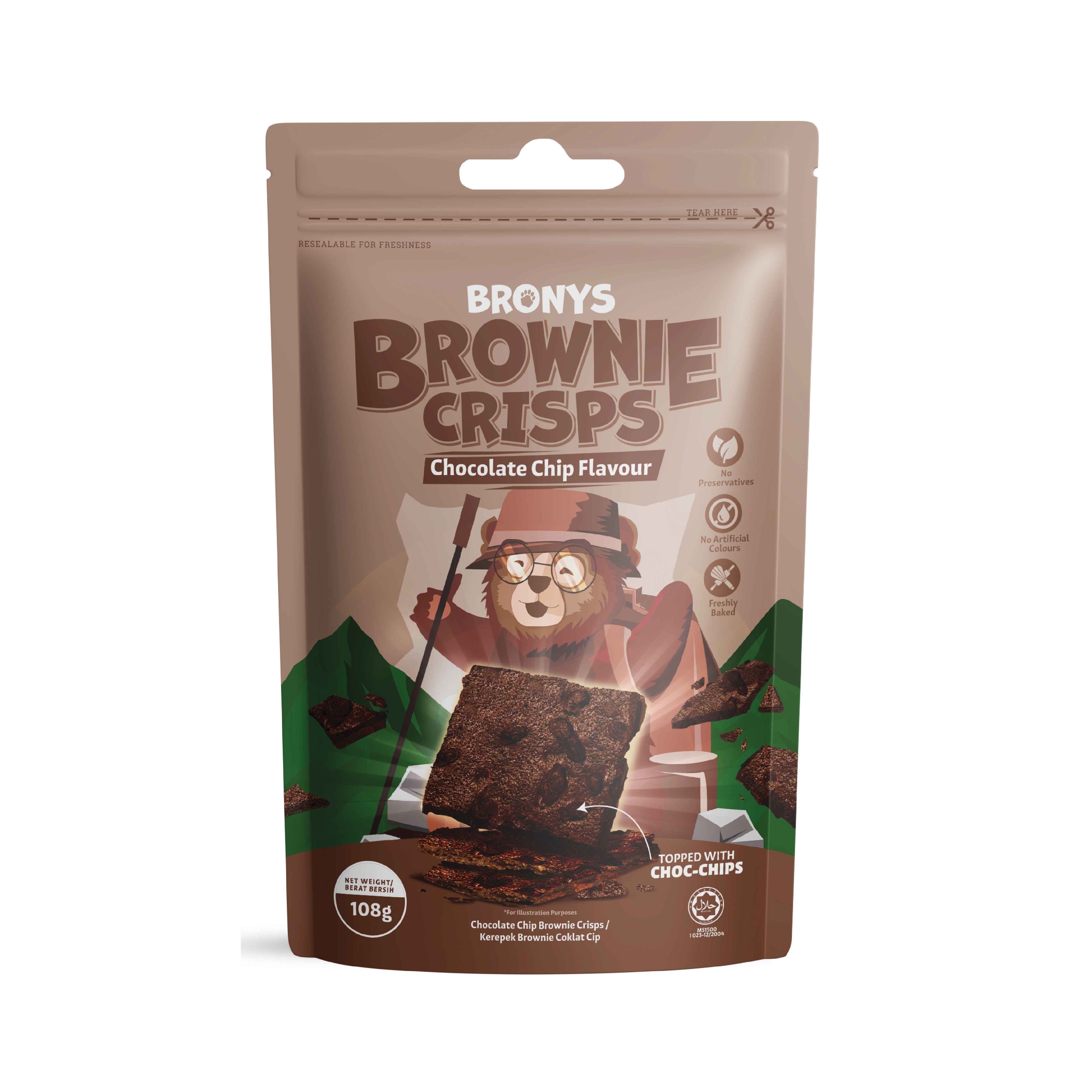 BRONYS Chocolate Brownie Crisps