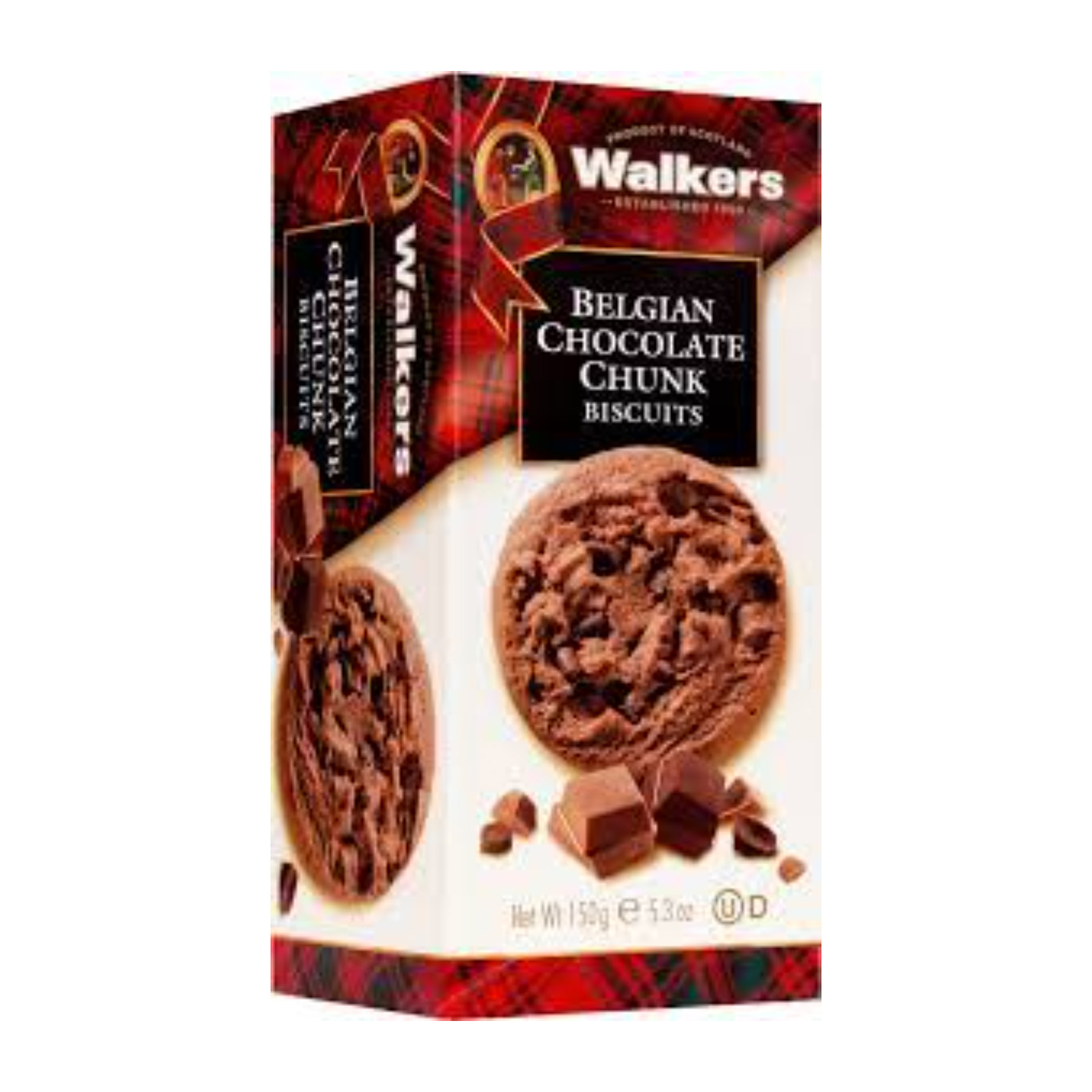 WALKERS Belgian Chocolate Chunk Biscuits