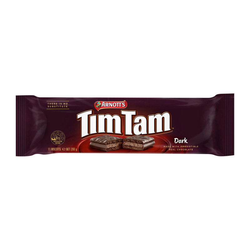 Arnott's Tim Tam Dark Chocolate Filled Biscuits 200g