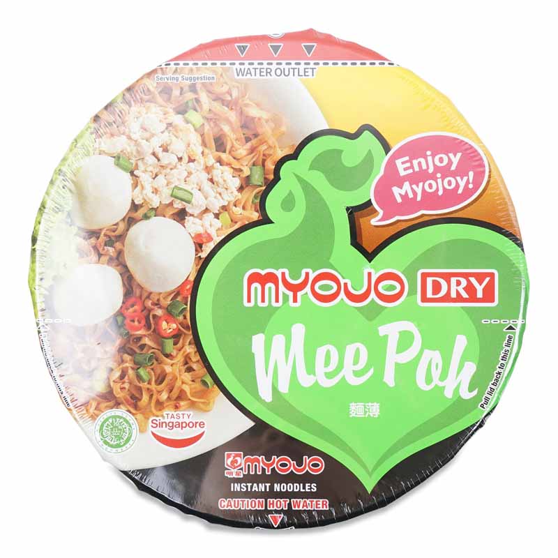Myojo Dry Mee Poh Instant Noodles Bowl